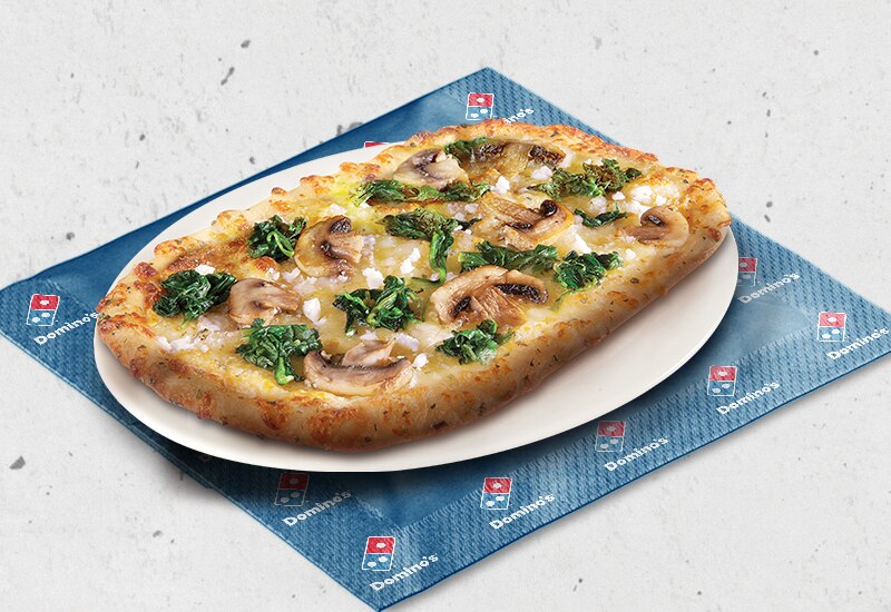 Spinach And Feta Flatbread Domino's Pizza