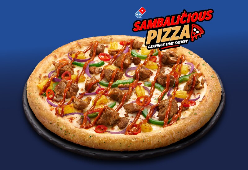 Sambalicious Grilled Chicken Pizza