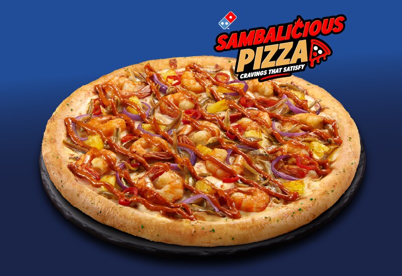Sambalicious Prawn Pizza
