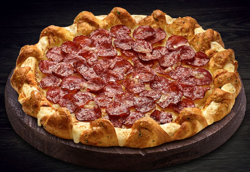 Cheesy Beef Pepperonironi Domino's Pizza