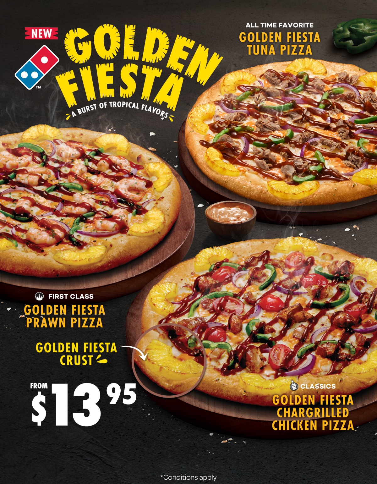 Golden Fiesta Pizza