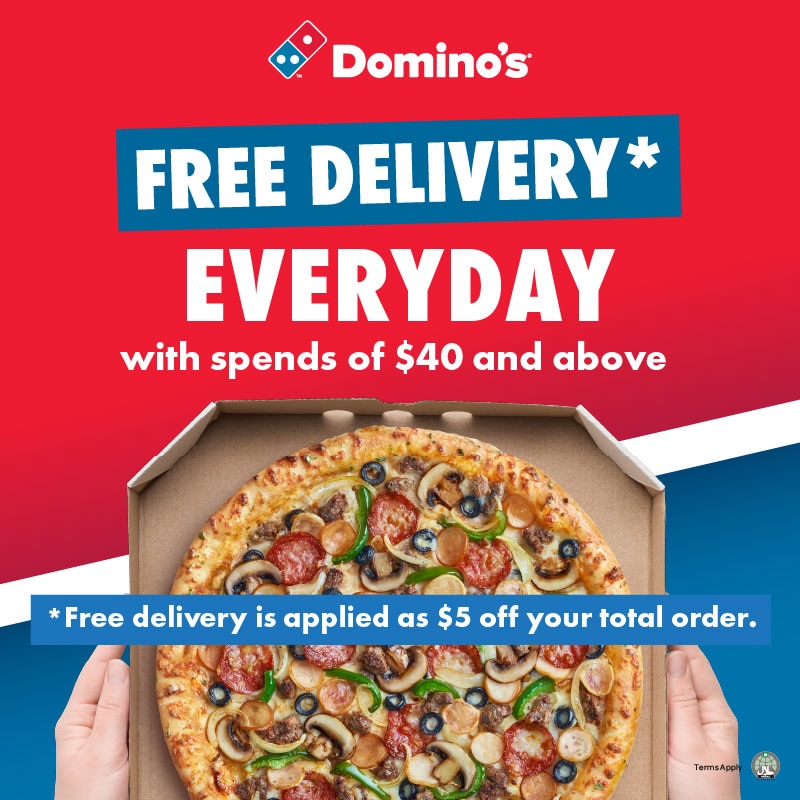 FREE Delivery with spends of $40 and above
